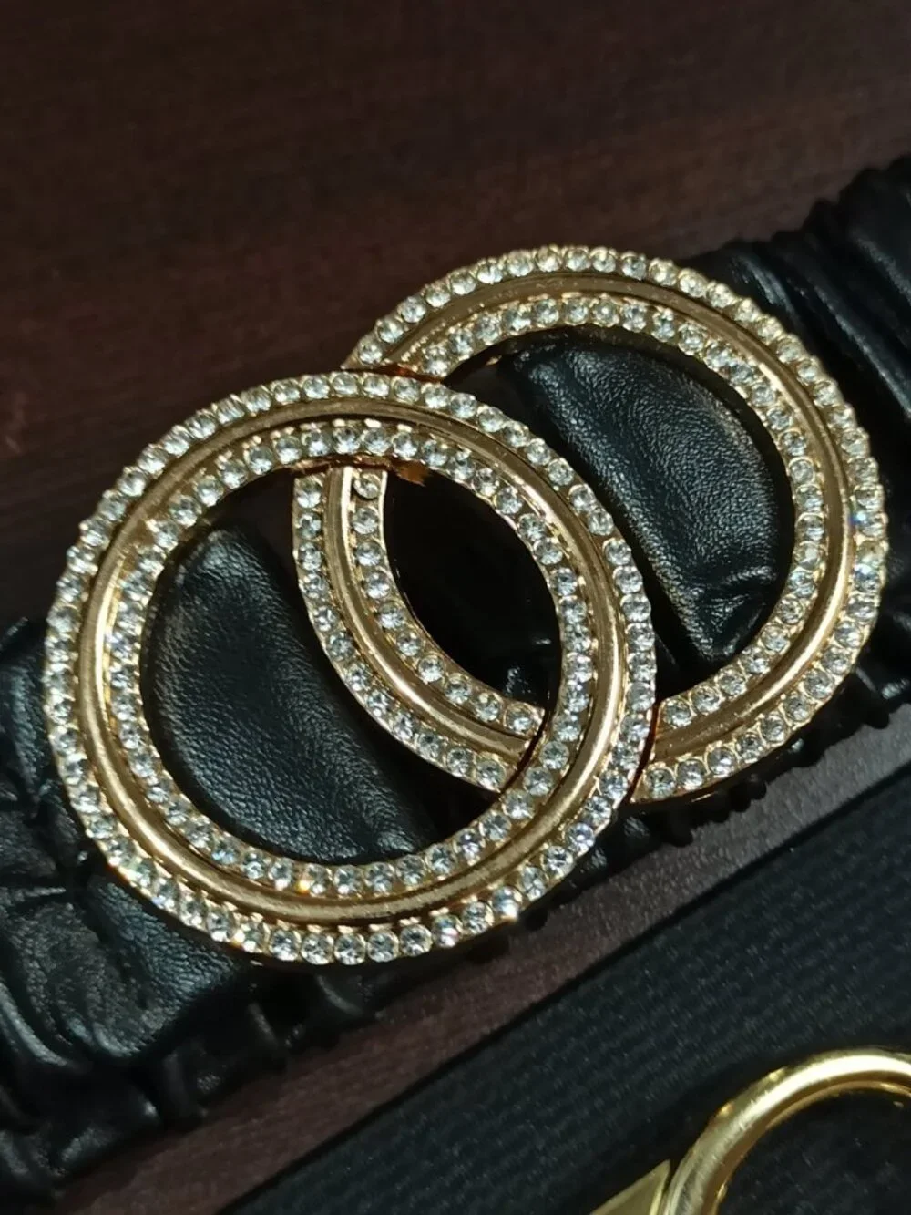 Vintage 90s Womens Belt Lot 4pc Stretch Statement Buckles Rhinestone Butterfly